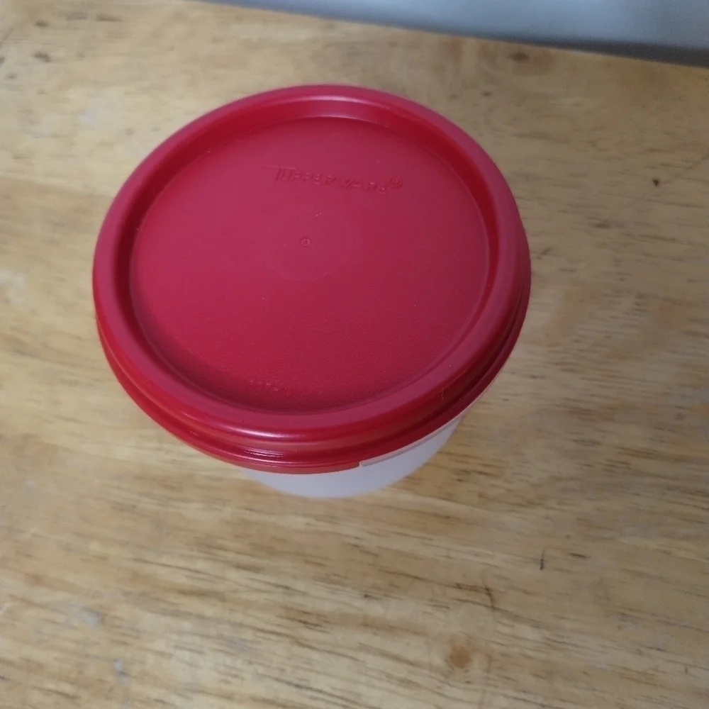 New Tupperware Red Modular mate round #1